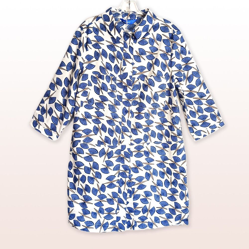 Anonyme NWT Cybill Cotton Shirt Dress Button Up Collared ¾ Sleeves Size 10